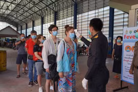 Trạm kiểm soát biên giới Aranyaprathet tại tỉnh Sa Kaeo, Thái Lan giáp với Campuchia. (Nguồn: bangkokpost.com)
