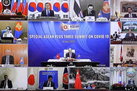 Thủ tướng Nguyễn Xuân Phúc, Chủ tịch ASEAN 2020 chủ trì hội nghị. (Ảnh: Thống Nhất/TTXVN)
