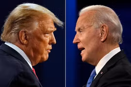 Tổng thống Mỹ Donald Trump (trái) và ứng viên Tổng thống đảng Dân chủ Joe Biden. (Ảnh: AFP/TTXVN)