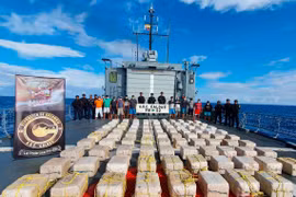 Hải quân Colombia đột kích, thu giữ gần 2,5 tấn cocaine 