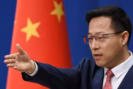Người phát ngôn Bộ Ngoại giao Trung Quốc Triệu Lập Kiên. (Nguồn: AFP)
