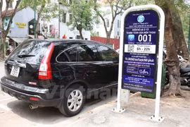 Hà Nội sẽ triển khai Iparking rộng rãi trên 4 quận nội thành và 9 tuyến đường. (Ảnh: Doãn Đức/Vietnam+)