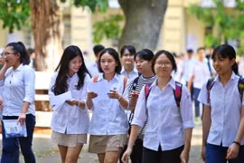 Thí sinh dự thi trung học phổ thông quốc gia. (Ảnh: Minh Sơn/Vietnam+)