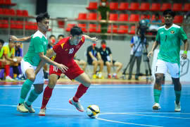 Cận cảnh tuyển futsal Việt Nam hòa 1-1 trong ngày ra quân SEA Games 31