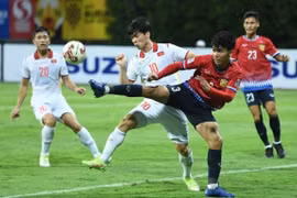 Đội tuyển Việt Nam thắng 2-0 trước Lào tại AFF Cup 2020. (Ảnh: Getty Images) 