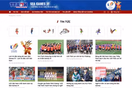 Hình ảnh trang tin chuyên biệt về SEA Games 31 của TTXVN. 