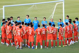 Đội tuyển Việt Nam đặt mục tiêu vô địch AFF Cup 2022. (Ảnh: VFF)