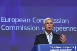 Trưởng đoàn đàm phán thương mại hậu Brexit của EU Michel Barnier. (Ảnh: AFP/TTXVN)