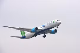Dòng máy bay Boeing 787-9 sẽ được Bamboo Airways dự kiến khai thác đường bay thẳng Hà Nội-Melbourne vào đầu năm 2021. (Ảnh: CTV/Vietnam+)