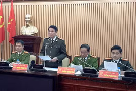 Công an Hà Nội công bố kết quả điều tra ban đầu thảm án khiến 2 người trong gia đình tử vong tại Thạch Thất (Ảnh: Võ Phương/Vietnam+) 