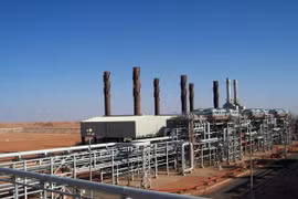 Cơ sở khí đốt của BP ở In Amenas thuộc sa mạc Sahara. (Nguồn: AFP/TTXVN)