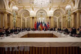 Quang cảnh một vòng đàm phán nhằm khôi phục thỏa thuận hạt nhân Iran tại Vienna, Áo. (Ảnh: AFP/TTXVN) 