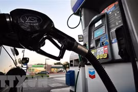 Một trạm xăng ở Los Angeles, California, Mỹ. (Nguồn: AFP/TTXVN)