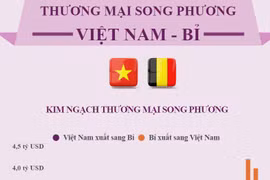 [Infographics] Quan hệ hợp tác thương mại giữa Việt Nam và Bỉ