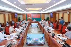 Quang cảnh Kỳ họp thứ ba của Ủy ban Kiểm tra Trung ương. (Ảnh: Phương Hoa/TTXVN) 