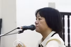 Bị cáo Phạm Thị Đoan Trang tại phiên tòa xét xử phúc thẩm. (Ảnh: Phạm Kiên/TTXVN)