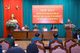 Quang cảnh cuộc họp báo. (Ảnh: Văn Điệp/TTXVN)