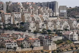 Khu định cư Efrat của Israel ở ngoại ô Bethlehem tại khu vực Bờ Tây. (Ảnh: AFP/TTXVN)