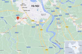 Đám cháy xảy ra tại tòa CT1 khu đô thị Văn Khê, quận Hà Đông, Hà Nội. (Nguồn: Google Maps)