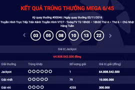 Chỉ trong vòng hơn 2 tuần, đã có 2 người chơi trúng giải Jackpot với trị giá giải thưởng hàng chục tỷ đồng. (Ảnh: Vietlott)