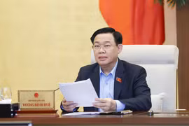 Chủ tịch Quốc hội Vương Đình Huệ phát biểu. (Ảnh: Doãn Tấn/TTXVN)