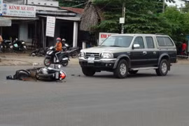 Hiện trường vụ tai nạn. (Ảnh: Đậu Tất Thành/TTXVN) 