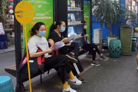 Một gian hàng trên đường sách Thành phố Hồ Chí Minh. (Ảnh: Thu Hoài/TTXVN)