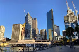 Nhập mô tả cho ảnhCảnh vắng vẻ tại Sydney (Australia) trong bối cảnh dịch COVID-19 diễn biến phức tạp hồi tháng 8/2021. (Ảnh: THX/TTXVN)