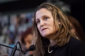 Phó Thủ tướng Canada Chrystia Freeland. (Ảnh: AFP/TTXVN)
