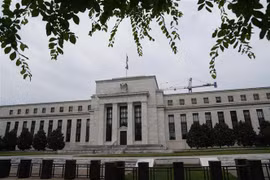 Trụ sở Ngân hàng Dự trữ liên bang Mỹ (Fed) ở Washington, DC. (Ảnh: THX/TTXVN)