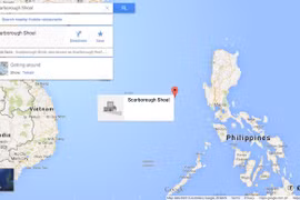 Google loại tên Trung Quốc khỏi bãi cạn tranh chấp với Philippines