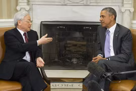 Tổng thống Hoa Kỳ Obama tiếp Tổng bí thư tại Phòng Bầu dục