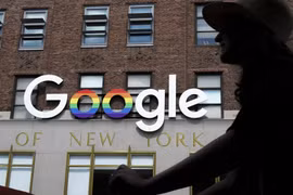 Biểu tượng Google tại New York, Mỹ. (Ảnh: AFP/TTXVN)