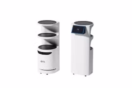 SEROMO có thể tải thức ăn tối đa lên tới 50kg và tự di chuyển được trong khoảng thời gian tối đa 12 tiếng. (Nguồn: Aving News)