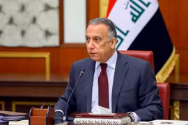 Thủ tướng Iraq Mustafa al-Kadhimi tại cuộc họp nội các ở Baghdad, Iraq, ngày 9/5/2020. (Ảnh: AFP/TTXVN)