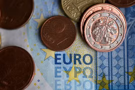Đồng tiền euro tại Dortmund, miền tây nước Đức. (Ảnh: AFP/TTXVN)