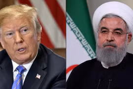 Tổng thống Mỹ Donald Trump (trái) và Tổng thống Iran Hassan Rouhani. (Ảnh: AFP/TTXVN)