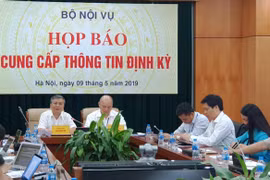 Bộ Nội vụ họp báo định kỳ. (Ảnh:PV/Vietnam+)