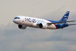 Mẫu máy bay MC-21 do Nga chế tạo. (Nguồn: Sputnik)