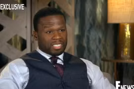 50 Cent trong buổi phỏng vấn của kênh truyền hình E!. (Nguồn: businessinsider.com)