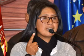 Chủ tịch Thượng viện Bolivia Monica Eva Copa. (Nguồn: correodelsur.com)