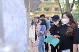Thí sinh dự thi tốt nghiệp trung học phổ thông năm 2022. (Ảnh: Hoài Nam/Vietnam+)
