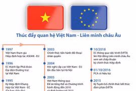 [Infographics] Thúc đẩy quan hệ Việt Nam-Liên minh châu Âu