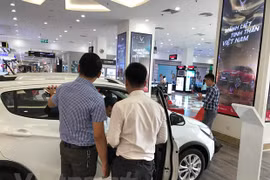 Một số mẫu xe ôtô của VinFast. (Ảnh: Đức Duy/Vietnam+) 