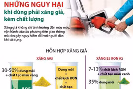 [Infographics] Những nguy hại khi dùng phải xăng giả, kém chất lượng