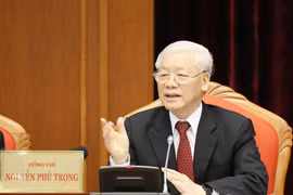 Tổng Bí thư, Chủ tịch nước Nguyễn Phú Trọng chủ trì và phát biểu khai mạc hội nghị. (Ảnh: Trí Dũng/TTXVN) 