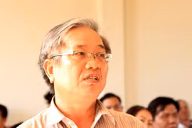 Ông Bùi Quang Ánh, nguyên Giám đốc Trung tâm kỹ thuật tài nguyên và môi trường tỉnh Bạc Liêu. (Ảnh: Huỳnh Sử/TTXVN)