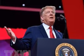 Tổng thống Mỹ Donald Trump. (Ảnh: AFP/TTXVN)