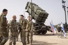 Binh sỹ Israel và Mỹ trong một cuộc tập trận. (Nguồn: AFP/TTXVN)