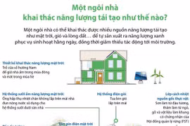 [Infographics] Một ngôi nhà khai thác năng lượng tái tạo như thế nào?